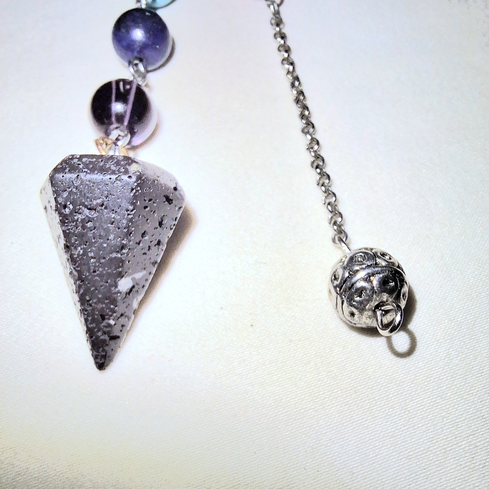 Chalkra Aligned Black Tourmaline Crystal Pendulum